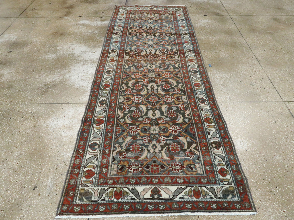 Antique Persian Malayer Runner, No.28839 - Staging
