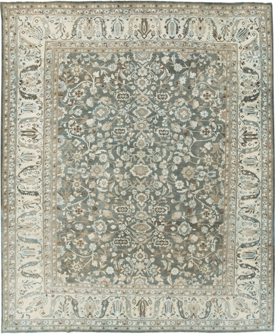 Vintage Persian Malayer Room Size Carpet, No.28842 - Staging