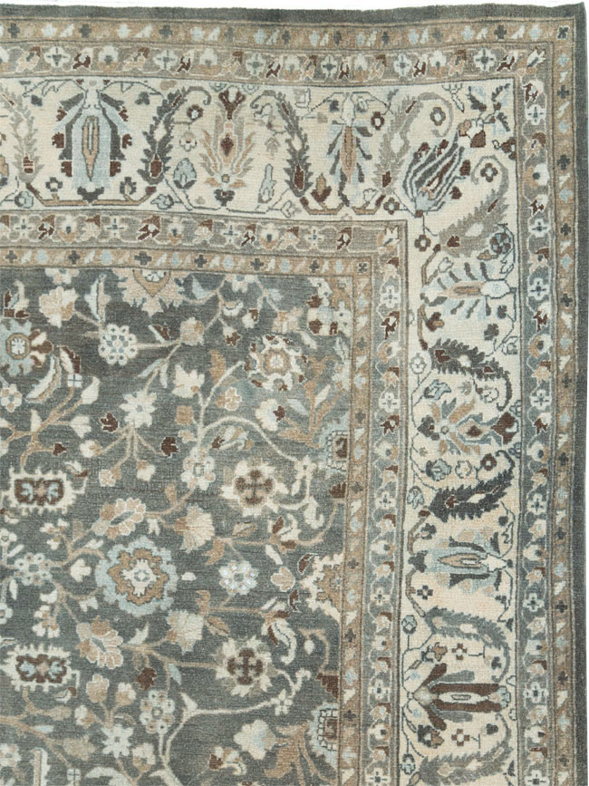 Vintage Persian Malayer Room Size Carpet, No.28842 - Staging