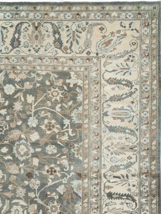 Vintage Persian Malayer Room Size Carpet, No.28842 - Staging