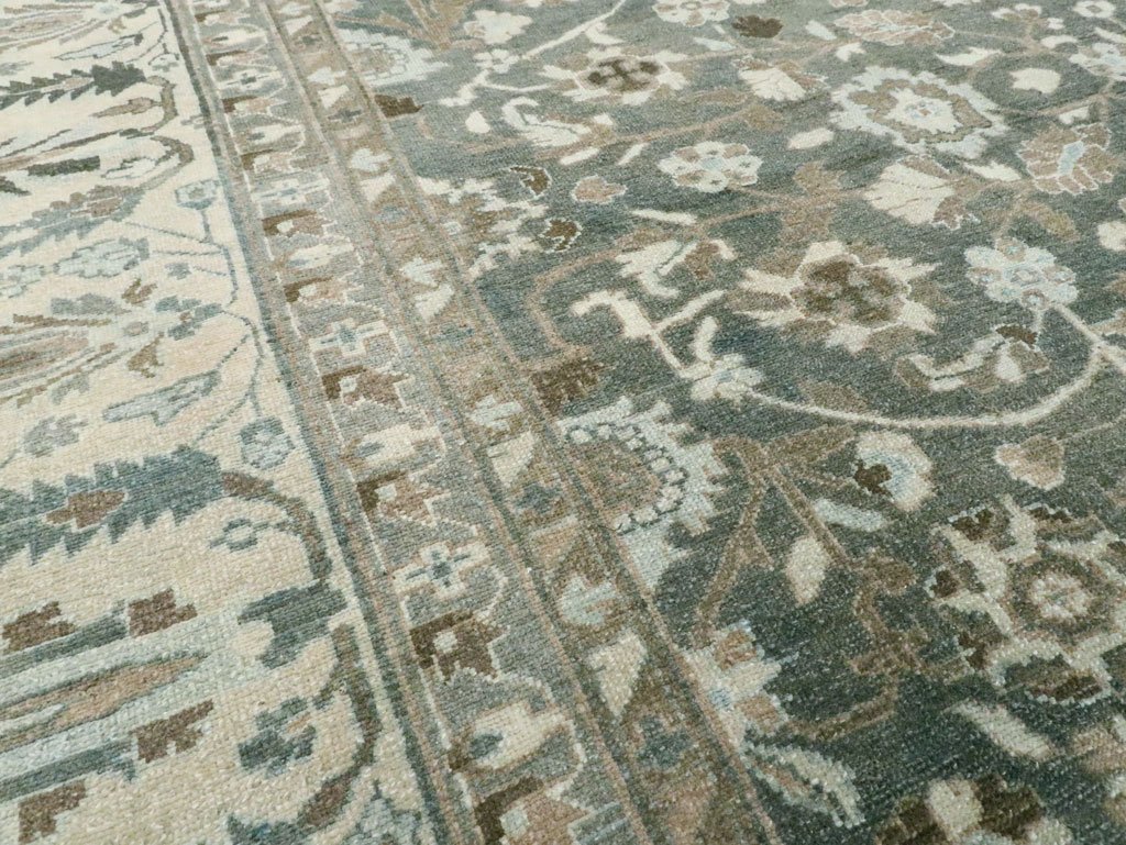 Vintage Persian Malayer Room Size Carpet, No.28842 - Staging