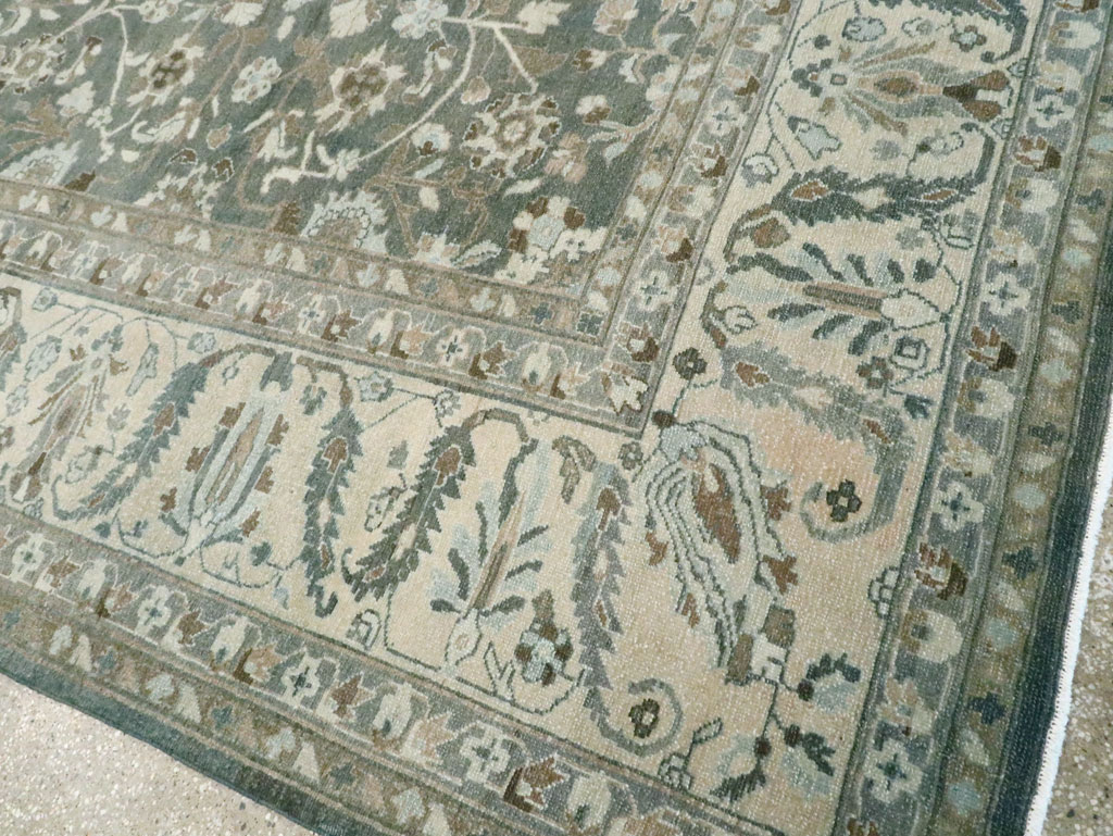 Vintage Persian Malayer Room Size Carpet, No.28842 - Staging