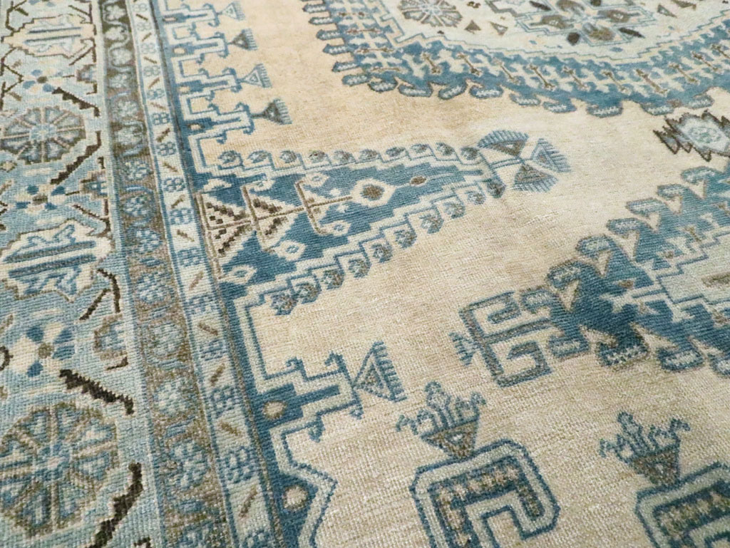 Vintage Persian Veece Accent Carpet, No.28843 - Staging