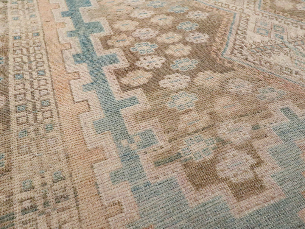 Vintage Persian Afshar Accent Rug, No.28846 - Staging