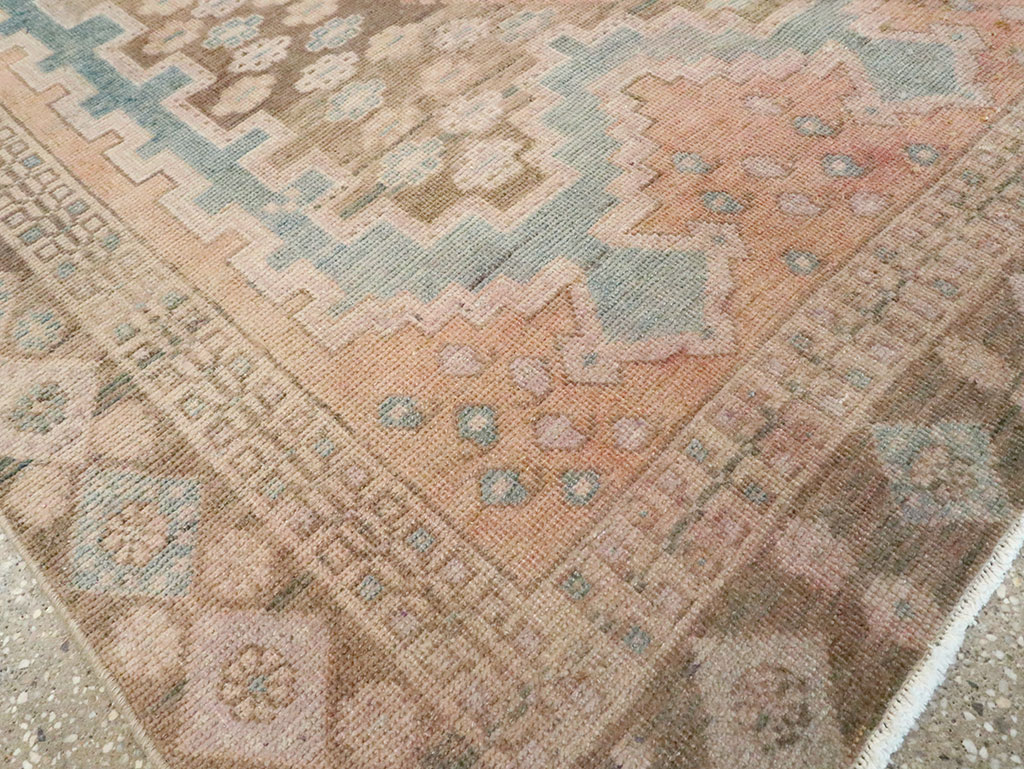 Vintage Persian Afshar Accent Rug, No.28846 - Staging