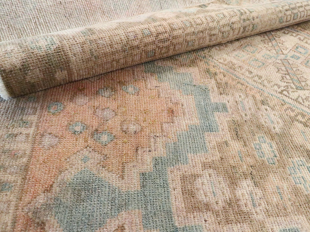 Vintage Persian Afshar Accent Rug, No.28846 - Staging