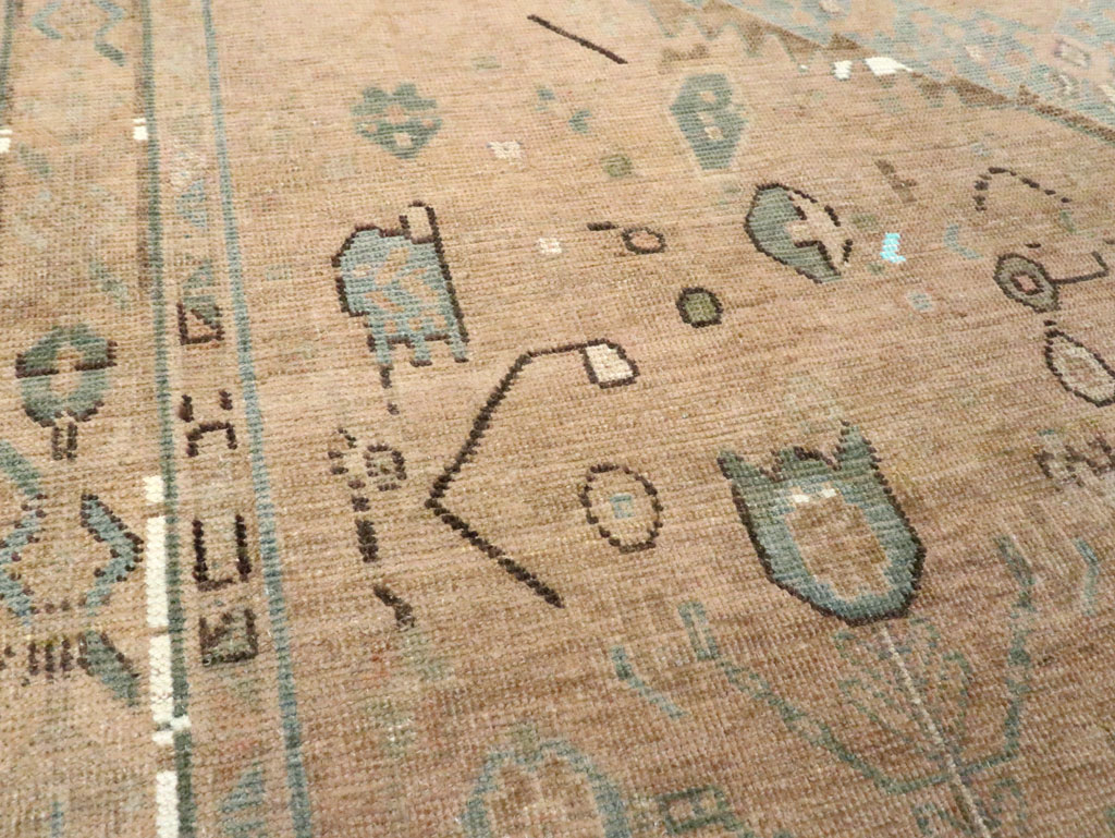 Vintage Persian Afshar Accent Rug, No.28849 - Staging