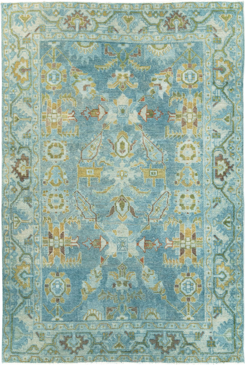 Vintage Persian Malayer Accent Rug, No.28850 - Staging