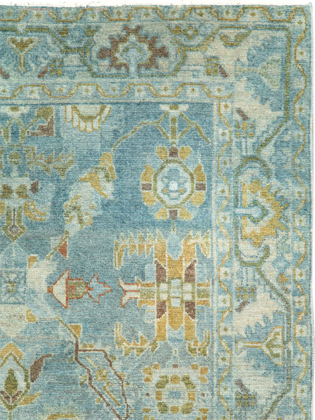 Vintage Persian Malayer Accent Rug, No.28850 - Staging