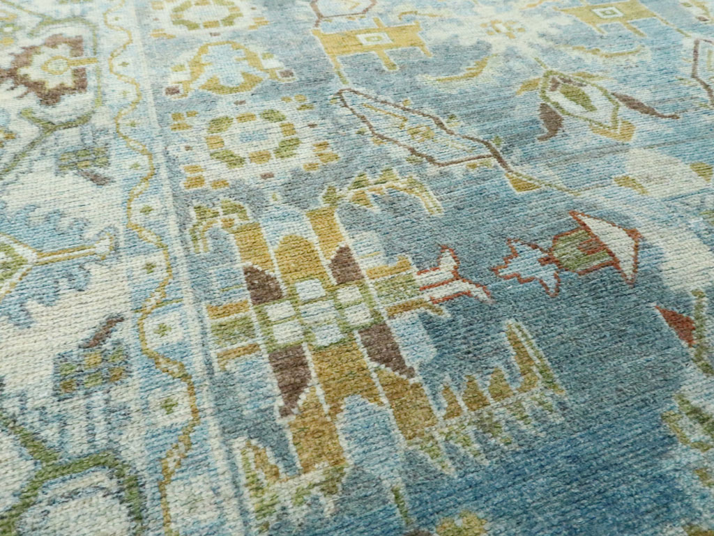 Vintage Persian Malayer Accent Rug, No.28850 - Staging