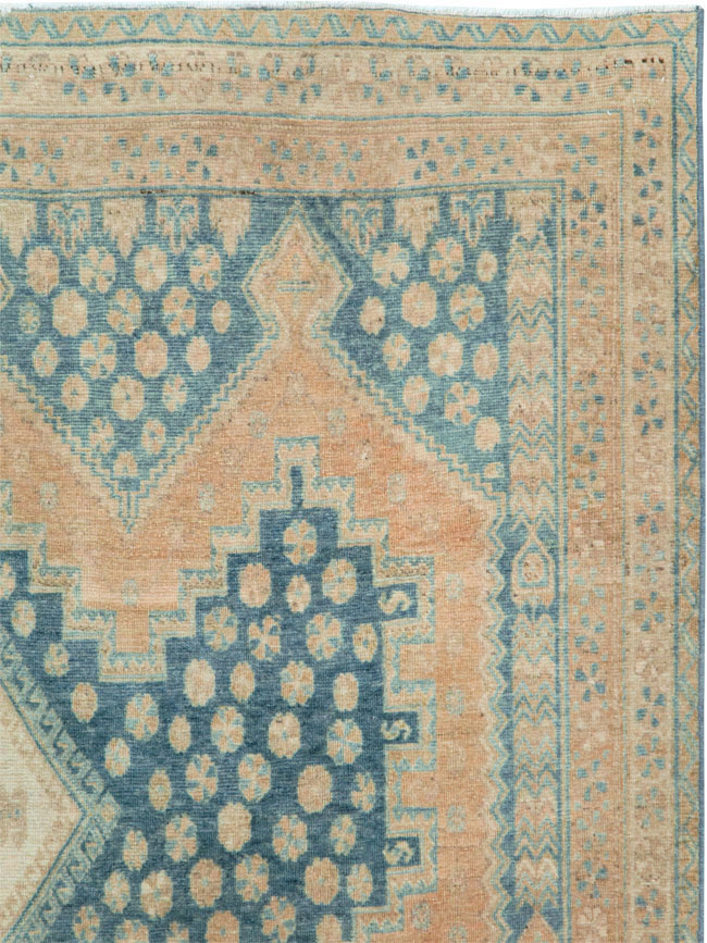Vintage Persian Afshar Accent Rug, No.28851 - Staging