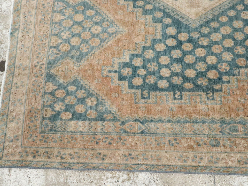 Vintage Persian Afshar Accent Rug, No.28851 - Staging