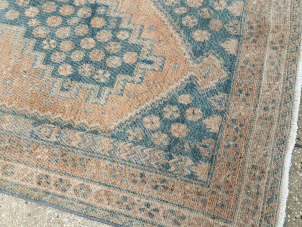 Vintage Persian Afshar Accent Rug, No.28851 - Staging