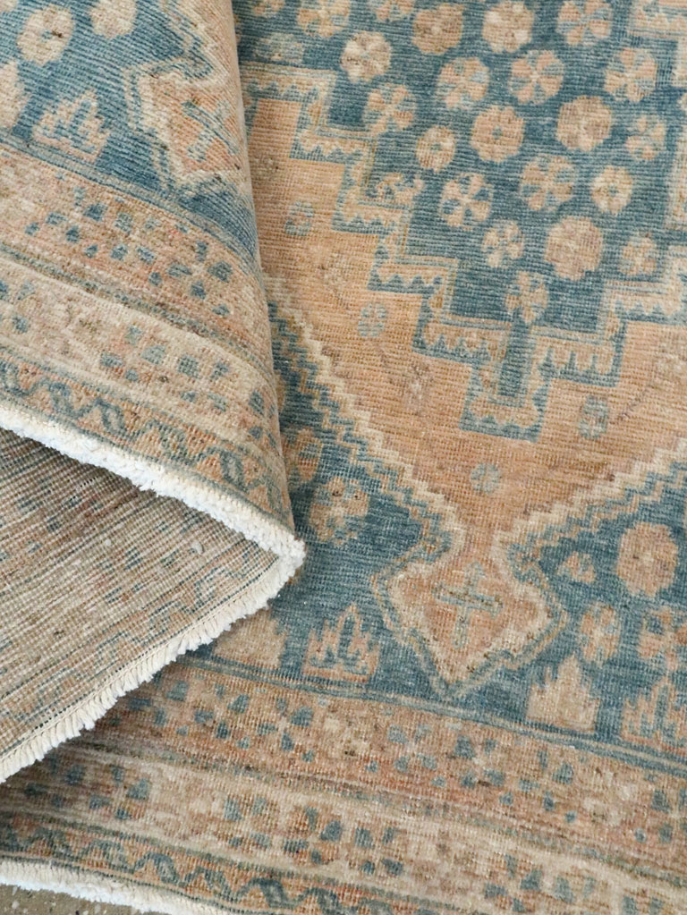 Vintage Persian Afshar Accent Rug, No.28851 - Staging