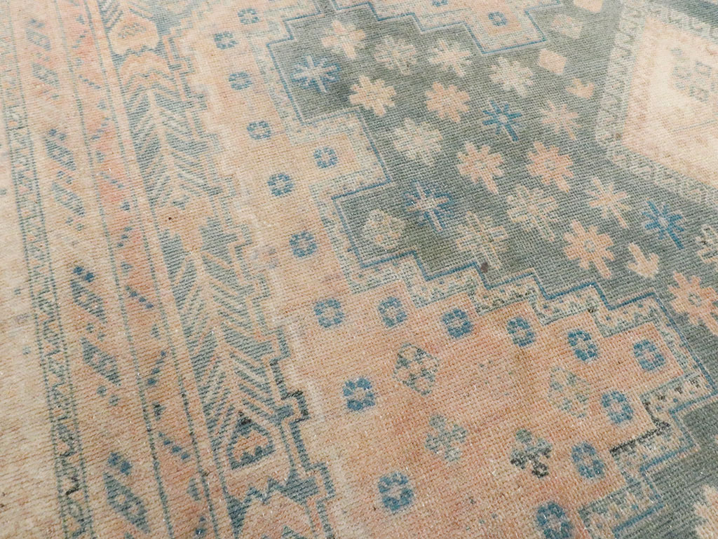 Vintage Persian Afshar Accent Rug, No.28858 - Staging