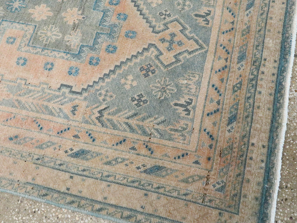 Vintage Persian Afshar Accent Rug, No.28858 - Staging