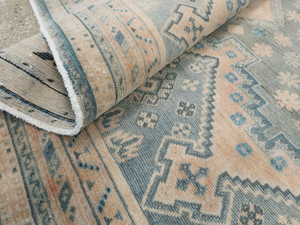 Vintage Persian Afshar Accent Rug, No.28858 - Staging