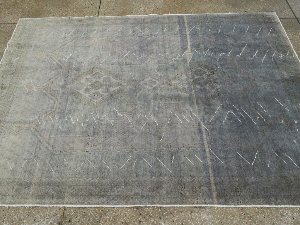 Vintage Persian Afshar Rug, No.28859 - Staging