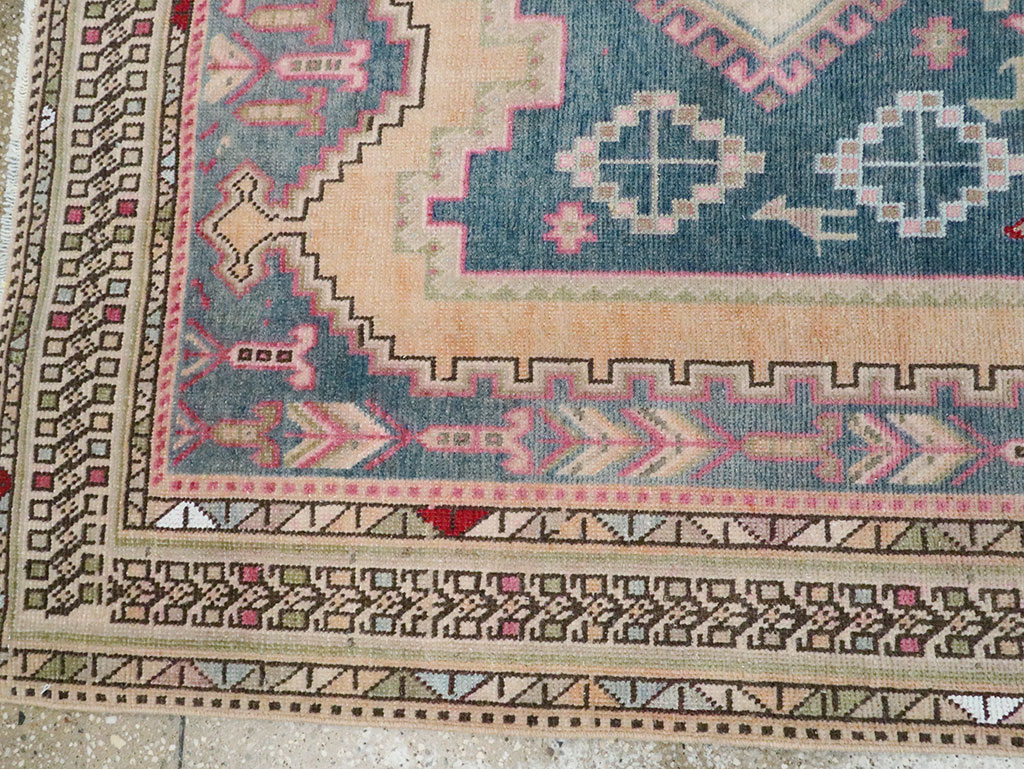 Vintage Persian Afshar Accent Rug, No.28862 - Staging