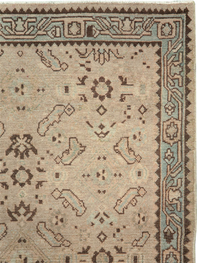 Vintage Persian Malayer Throw Rug, No.28866 - Staging