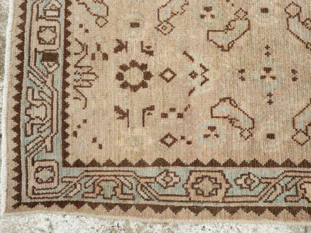 Vintage Persian Malayer Throw Rug, No.28866 - Staging