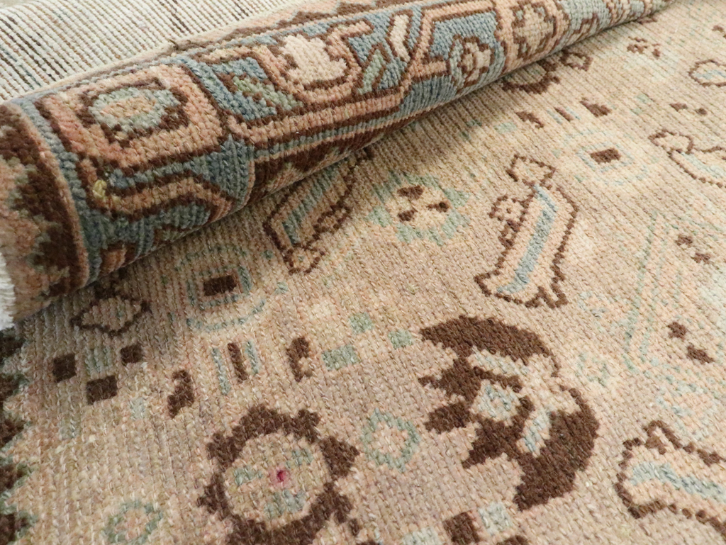 Vintage Persian Malayer Throw Rug, No.28866 - Staging
