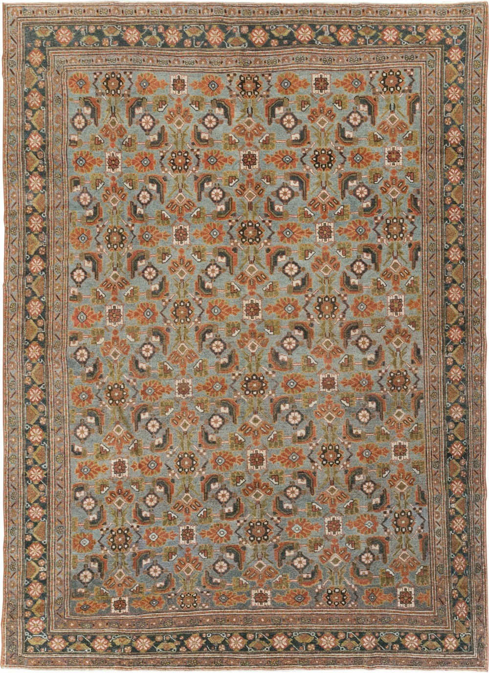 Antique Persian Malayer Small Room Size Carpet, No.28871 - Staging