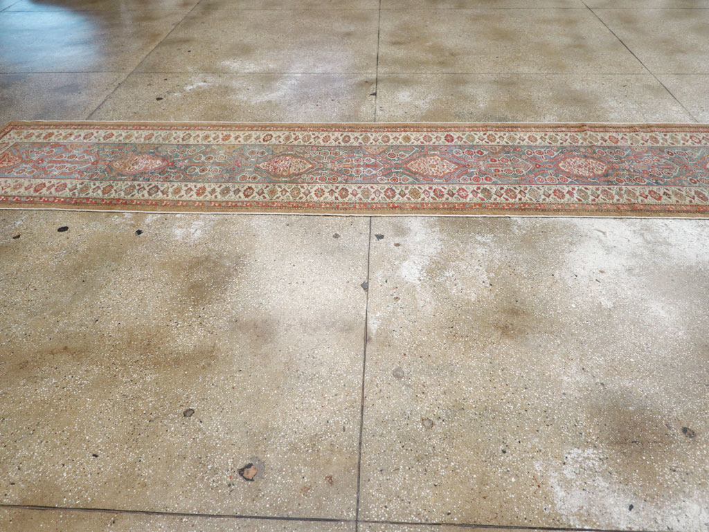 Antique Persian Serab Long Runner, No.28878 - Staging