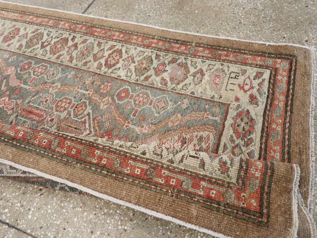 Antique Persian Serab Long Runner, No.28878 - Staging
