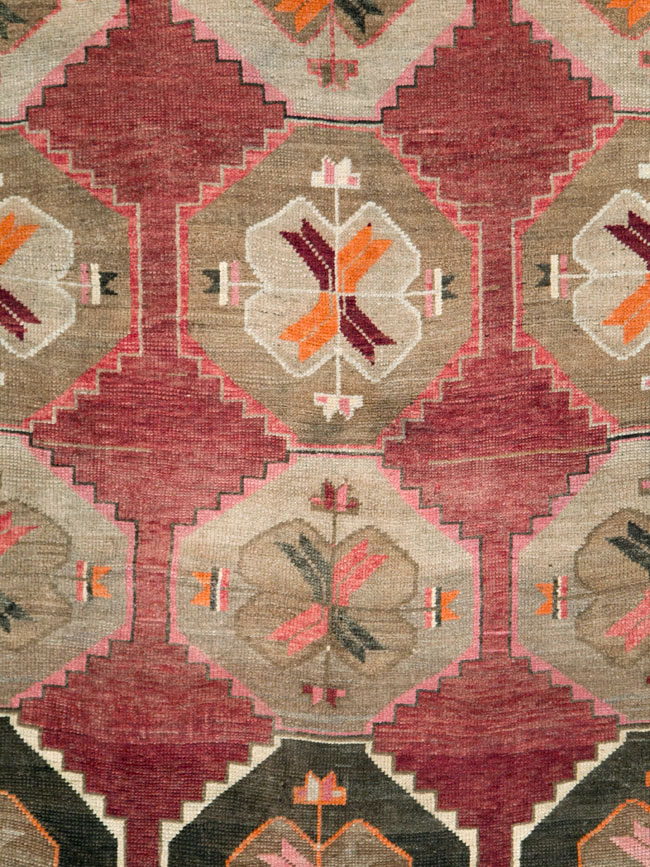 Vintage Turkish Anatolian Large Gallery Carpet, No.28879 - Staging