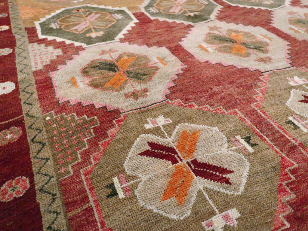 Vintage Turkish Anatolian Large Gallery Carpet, No.28879 - Staging