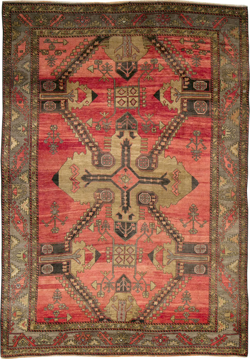 Vintage Turkish Anatolian Accent Rug, No.28886 - Staging