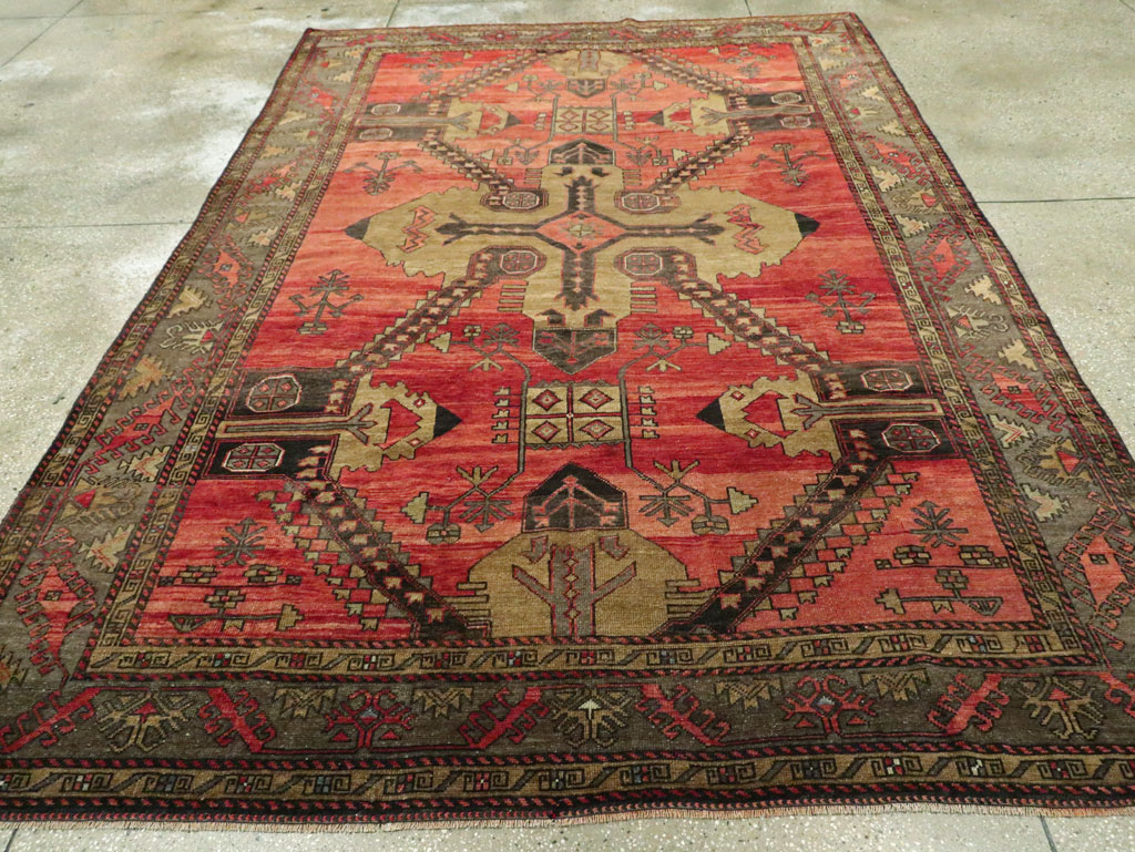 Vintage Turkish Anatolian Accent Rug, No.28886 - Staging