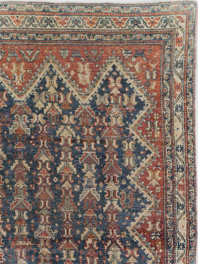 Antique Persian Malayer Wide Gallery Runner, No.28888 - Staging