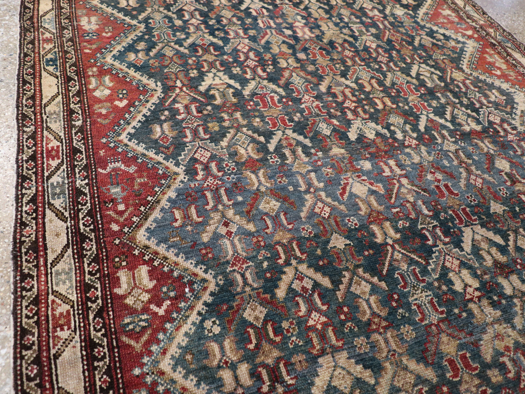 Antique Persian Malayer Wide Gallery Runner, No.28888 - Staging