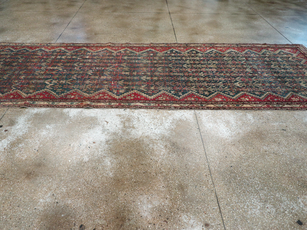 Antique Persian Malayer Wide Gallery Runner, No.28888 - Staging