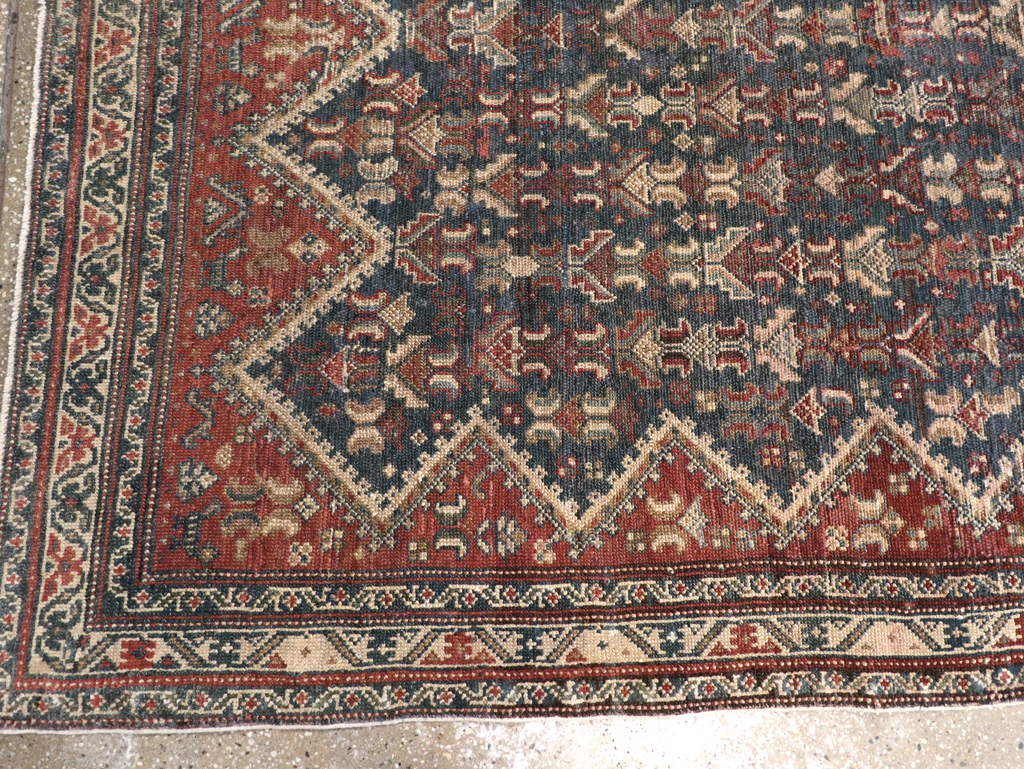 Antique Persian Malayer Wide Gallery Runner, No.28888 - Staging
