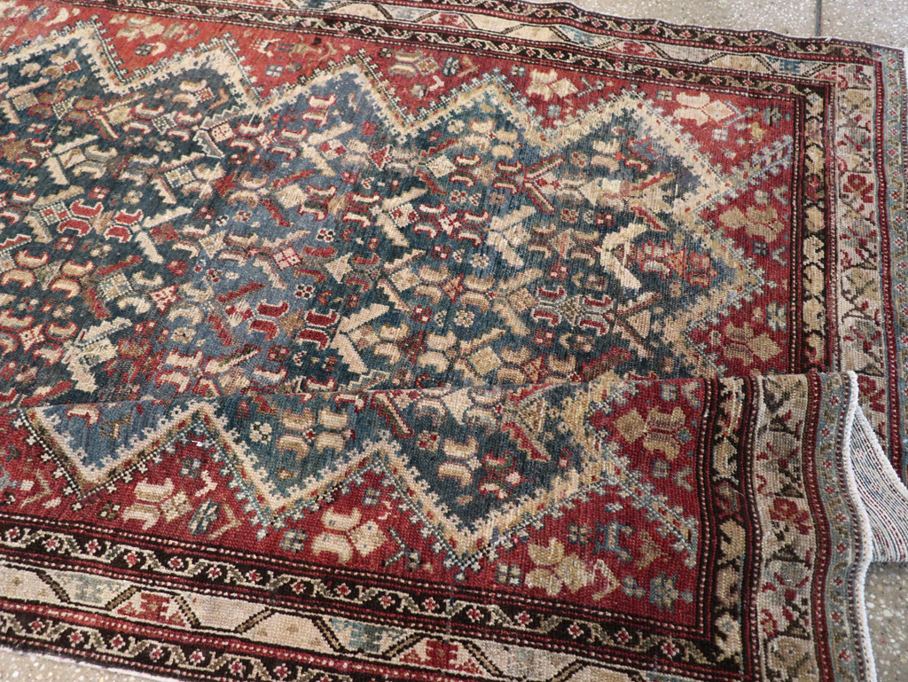 Antique Persian Malayer Wide Gallery Runner, No.28888 - Staging