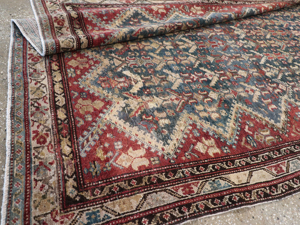 Antique Persian Malayer Wide Gallery Runner, No.28888 - Staging