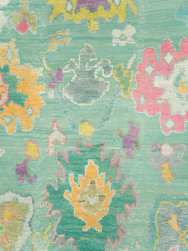 Contemporary Turkish Souf Oushak Large Room Size Carpet, No.28899 - Staging