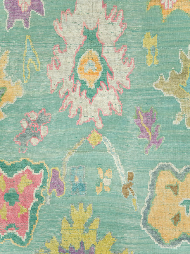 Contemporary Turkish Souf Oushak Large Room Size Carpet, No.28899 - Staging