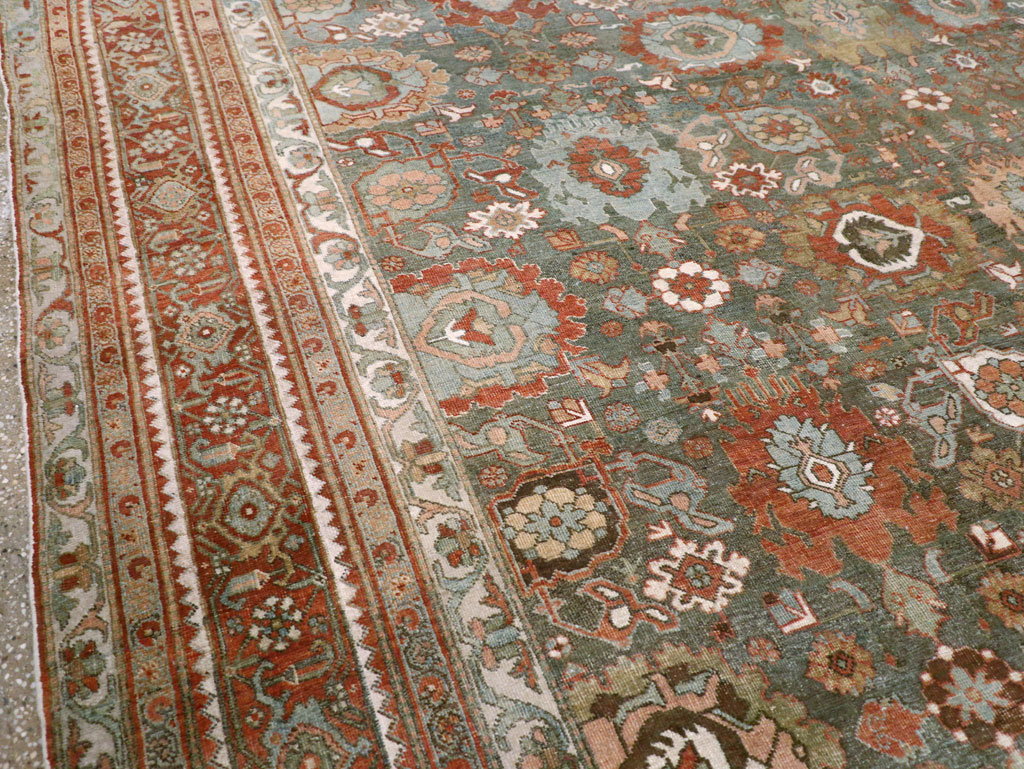 Antique Persian Bidjar Room Size Carpet, No.28900 - Staging