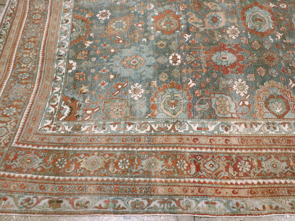 Antique Persian Bidjar Room Size Carpet, No.28900 - Staging
