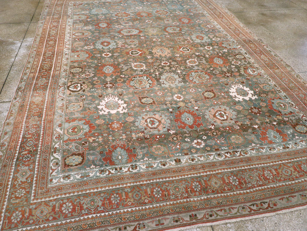 Antique Persian Bidjar Room Size Carpet, No.28900 - Staging