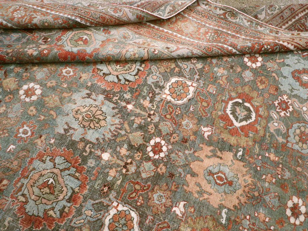 Antique Persian Bidjar Room Size Carpet, No.28900 - Staging