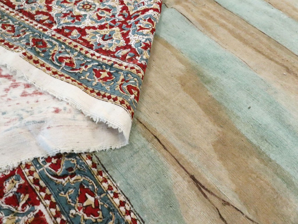 Vintage Persian Isfahan Ghalamkari Textile, No.28905 - Staging