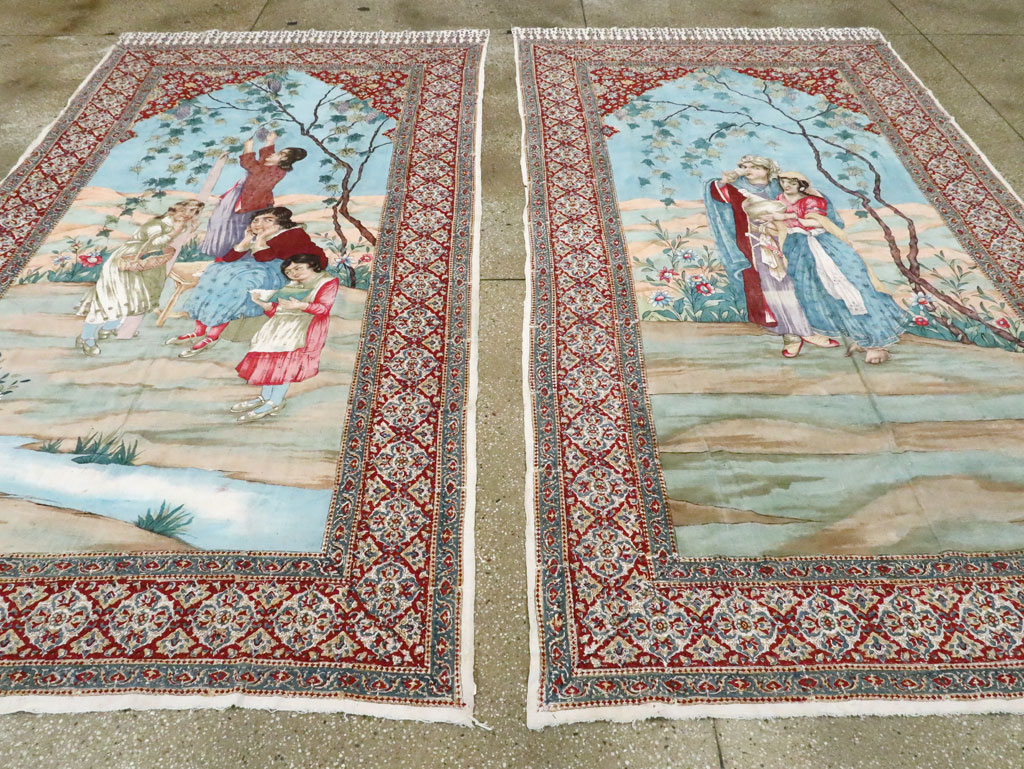 Vintage Persian Isfahan Ghalamkari Textile, No.28905 - Staging
