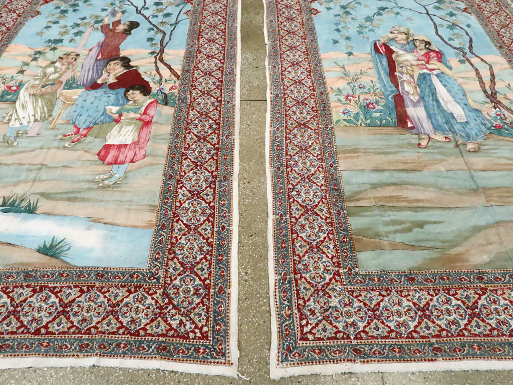 Vintage Persian Isfahan Ghalamkari Textile, No.28905 - Staging
