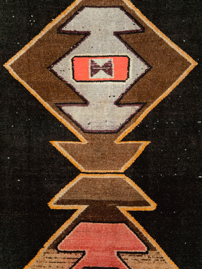 Vintage Turkish Anatolian Gallery Carpet, No.28907 - Staging