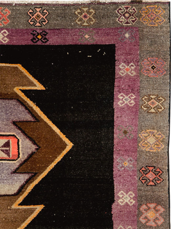 Vintage Turkish Anatolian Gallery Carpet, No.28907 - Staging